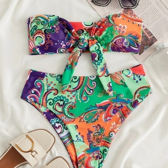 PAISLEY PRINT BIKINI - Picture 2 of 7